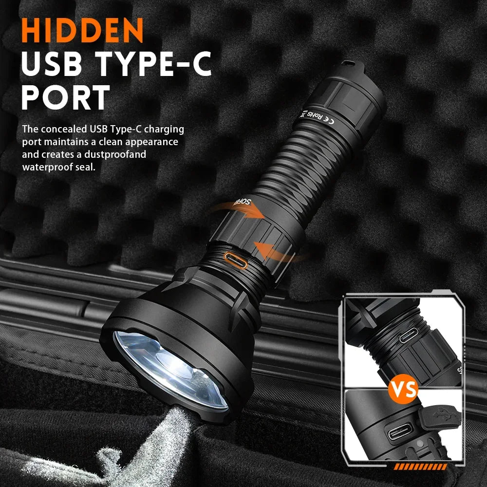Sofirn SF26 2000lm SFT40 LED Tactical Flashlight With Power Bank