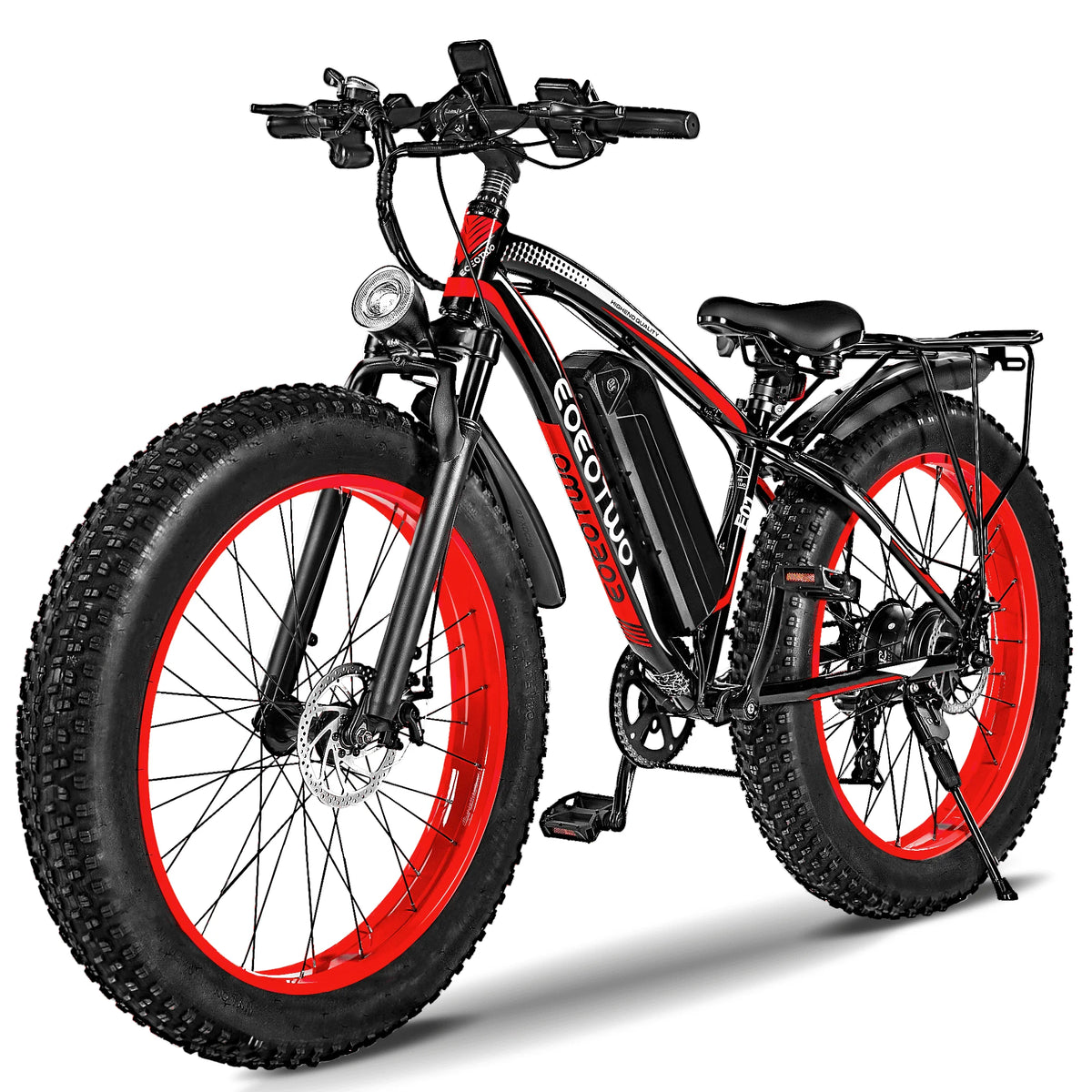 EOEOTWO Electric Bike With Removable Battery And Dual Disc Brakes