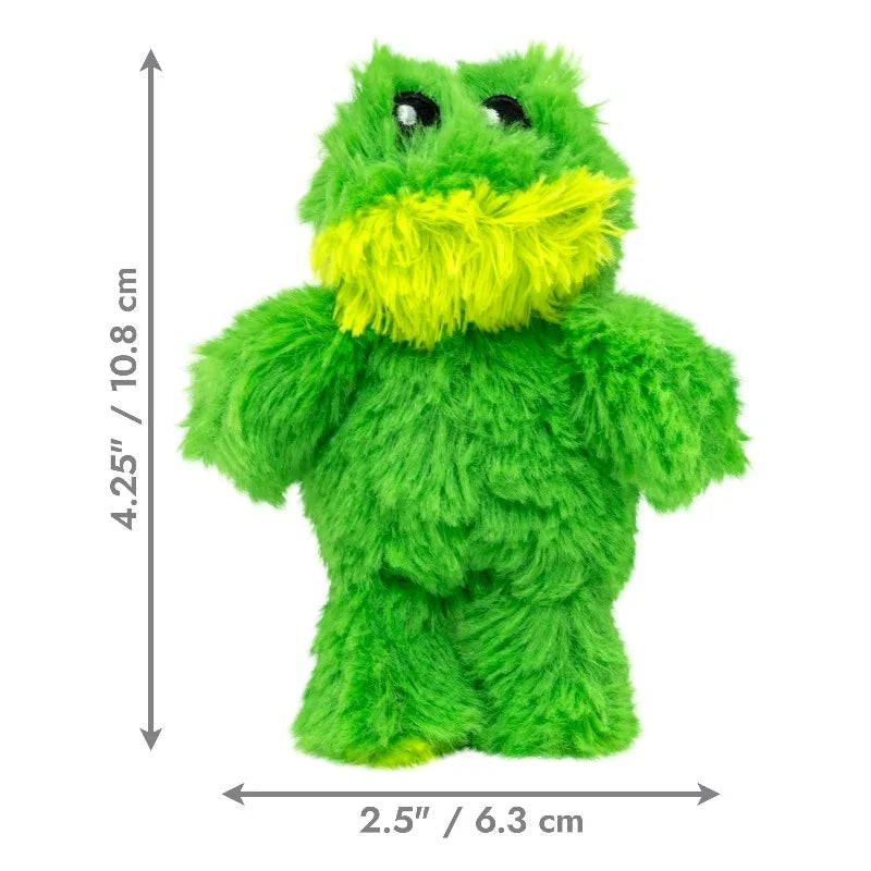 Durable Fleece Dog Toy With Loud Squeaker And Frog Design
