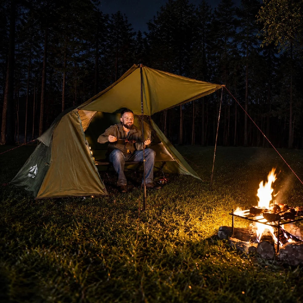 Night Cat Waterproof Elevated Camping Cot Tent With Vestibule
