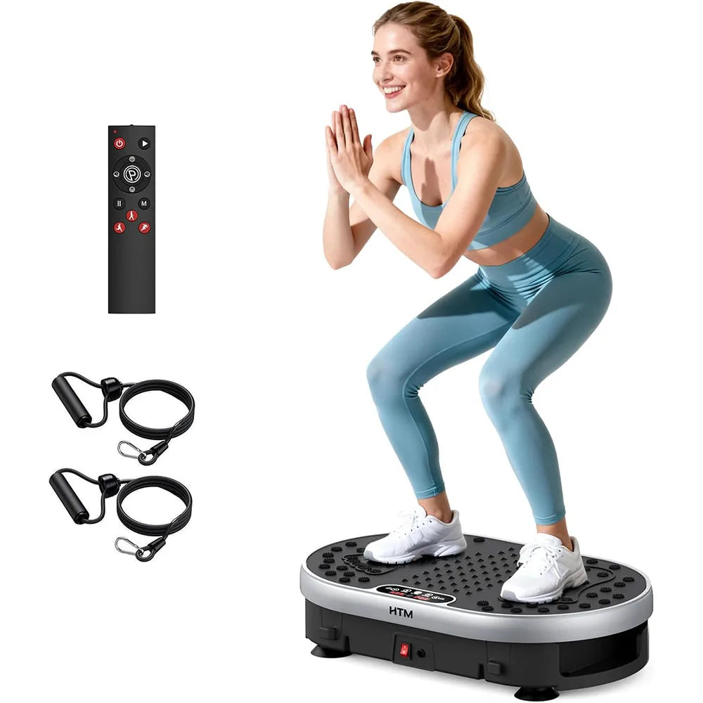 HTM Vibration Plate Exercise Machine With Remote Control For Fitness