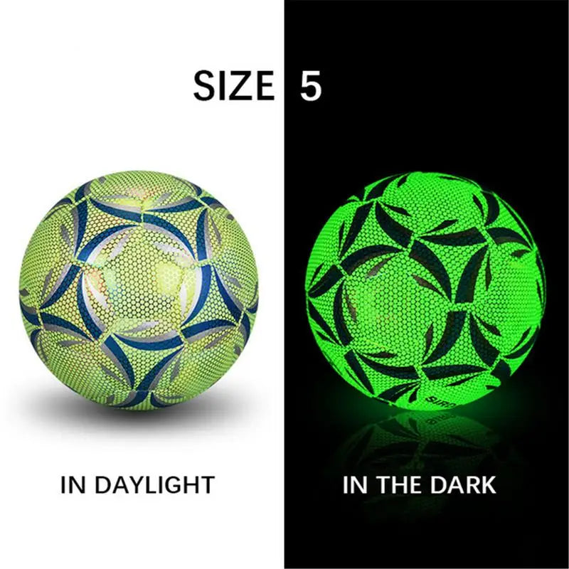 Professional Luminous Reflective Soccer Ball For Night Training Sessions